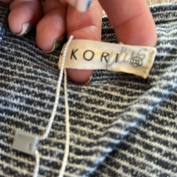 Kori Striped Short Overall - Picture 2 of 3